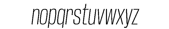 Base Neue Trial Cn XLt Obl Font LOWERCASE