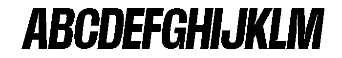 Base Neue Trial Cond Bold Obliq Font UPPERCASE