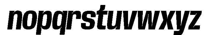 Base Neue Trial Cond Bold Obliq Font LOWERCASE