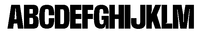 Base Neue Trial Cond ExtBd Font UPPERCASE