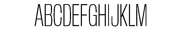 Base Neue Trial Cond ExtLt Font UPPERCASE