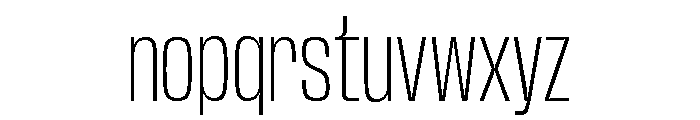 Base Neue Trial Cond ExtLt Font LOWERCASE