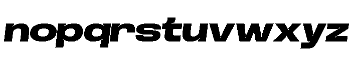 Base Neue Trial Exp Black Obliq Font LOWERCASE