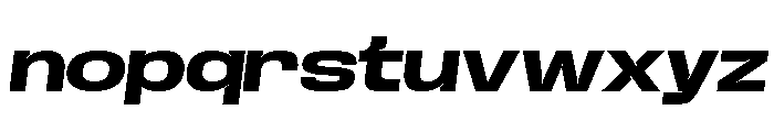 Base Neue Trial Exp ExtBd Obliq Font LOWERCASE