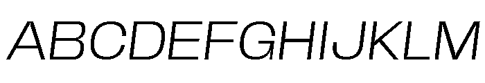 Base Neue Trial Exp Light Obliq Font UPPERCASE