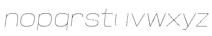 Base Neue Trial Exp Thin Obliq Font LOWERCASE