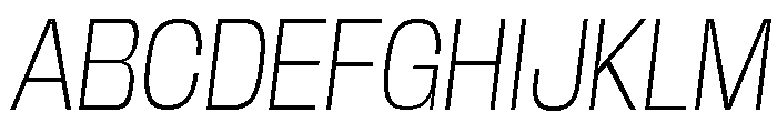Base Neue Trial ExtLt Obliq Font UPPERCASE