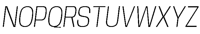 Base Neue Trial ExtLt Obliq Font UPPERCASE