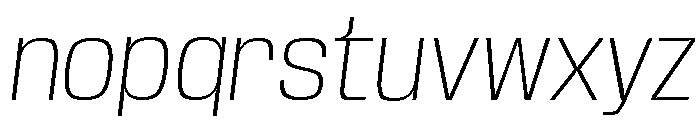 Base Neue Trial ExtLt Obliq Font LOWERCASE