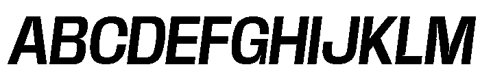 Base Neue Trial SemBd Obliq Font UPPERCASE