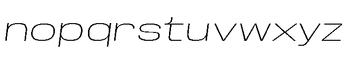 Base Neue Trial Super Exp ExLt Font LOWERCASE
