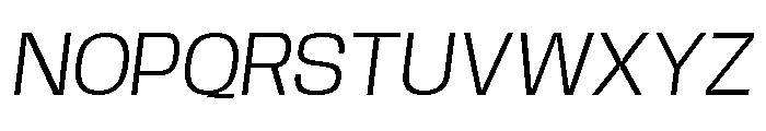 Base Neue Trial Wd Lt Obl Font UPPERCASE