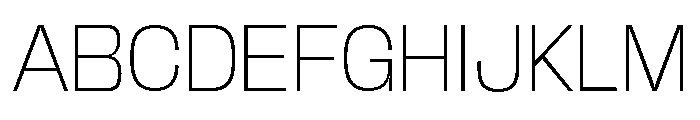 Base Neue Trial Wide ExtLt Font UPPERCASE