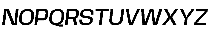 Base Neue Trial Wide Med Obliq Font UPPERCASE