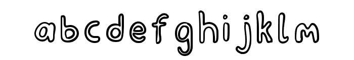 Basic Bubblez Regular Font LOWERCASE
