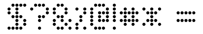 Basicdots Font OTHER CHARS