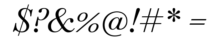 Baskervville Italic Font OTHER CHARS