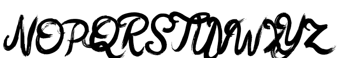 Basquiat Font UPPERCASE