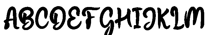 Bastingpersonal Font UPPERCASE