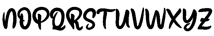 Bastingpersonal Font UPPERCASE