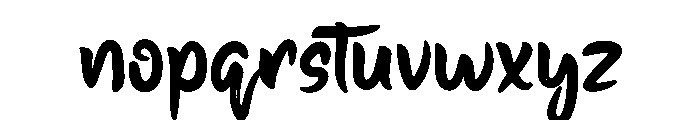 Bastingpersonal Font LOWERCASE