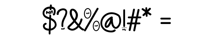 Bat Ghost - Personal Use Font OTHER CHARS