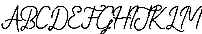Batherly Demo Font UPPERCASE