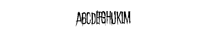 BathinginAcid Font UPPERCASE