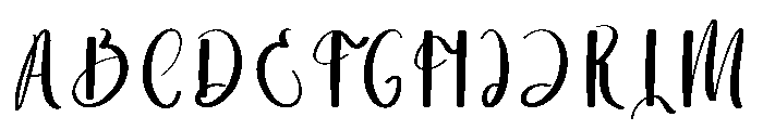 Bathroom Font UPPERCASE