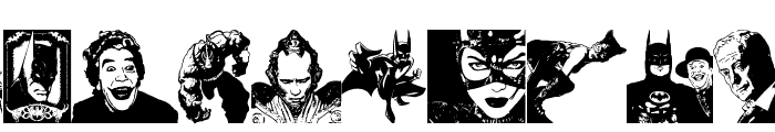 Batman The Dark Knight Font LOWERCASE