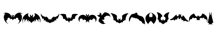 Bats Font UPPERCASE