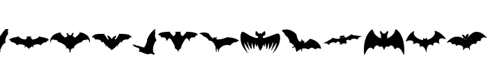 Bats Font UPPERCASE