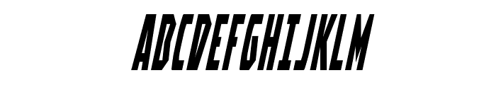 Battleworld Condensed Italic Font UPPERCASE