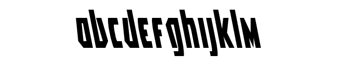 Battleworld Leftalic Font LOWERCASE