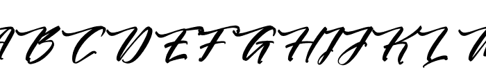 Battrich Delighta DEMO VERSION Italic Font UPPERCASE