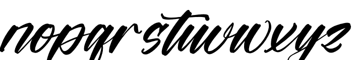 Battrich Delighta DEMO VERSION Italic Font LOWERCASE