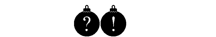 Bauble_Monogram Font OTHER CHARS