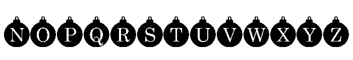 Bauble_Monogram Font UPPERCASE
