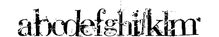 Bauer PlAGuE dEaTH Font LOWERCASE