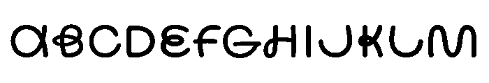 Bauhaus Lace Rnd Display Regular Font UPPERCASE