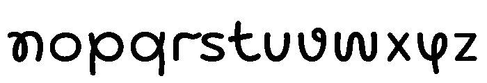 Bauhaus Lace Rnd Display Regular Font LOWERCASE