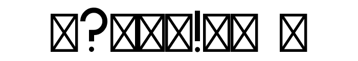 Bauhaus Modern Font OTHER CHARS