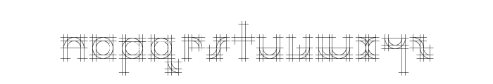 Bauhaus Sketch Font LOWERCASE