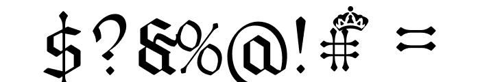 Bavarian Crown PERSONAL Regular Font OTHER CHARS
