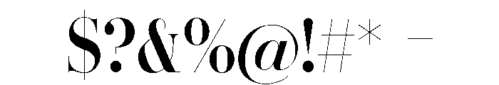 Bavex Font OTHER CHARS