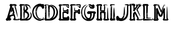 Bavure-Regular Font UPPERCASE