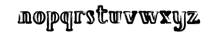 Bavure-Regular Font LOWERCASE