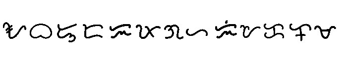 Baybayin BTB30 Font UPPERCASE