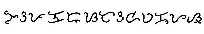 Baybayin BTB30 Font UPPERCASE