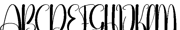 Bayfresh Font UPPERCASE